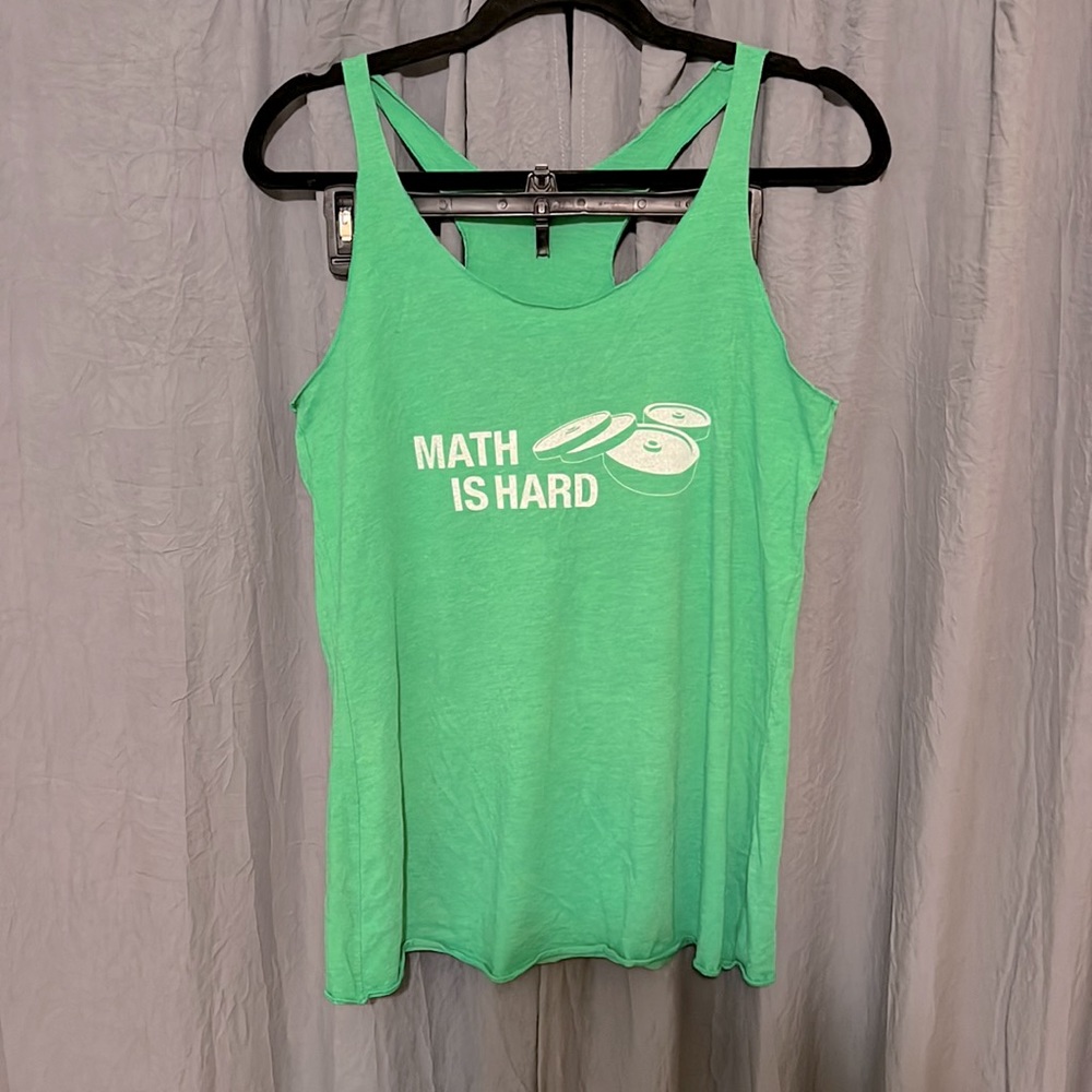 Yakked Industries Math is Hard workout tank L